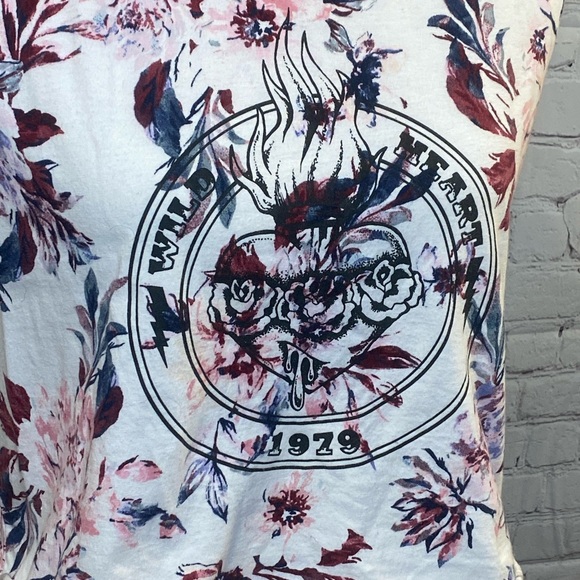 KENDALL & KYLIE Tank Top Cropped Floral Print-Medium - Picture 2 of 4